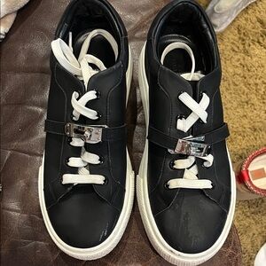 Fashion Inspired Black and White Sneakers